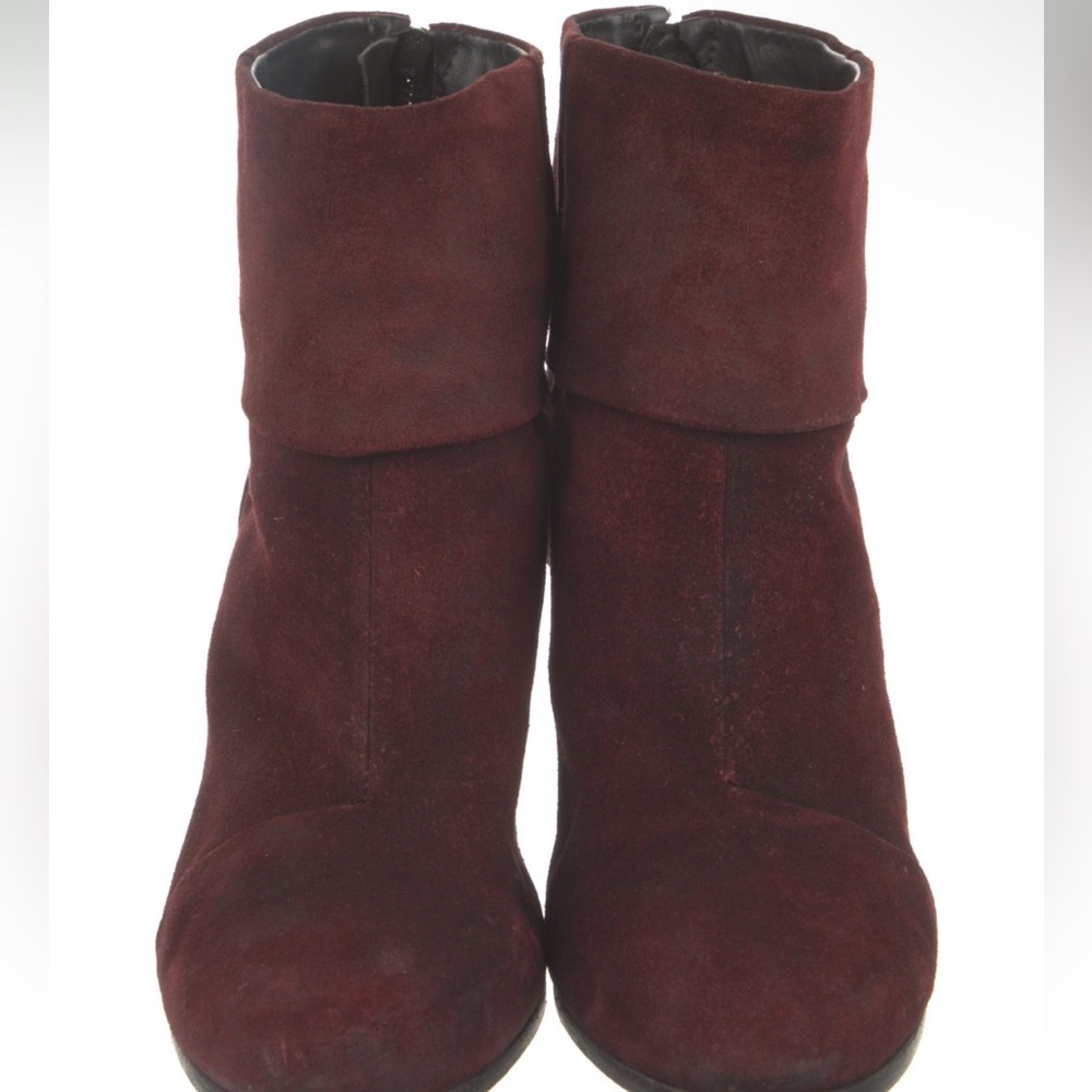 Rag and bone burgundy suede booties